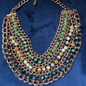 Gold beaded choker